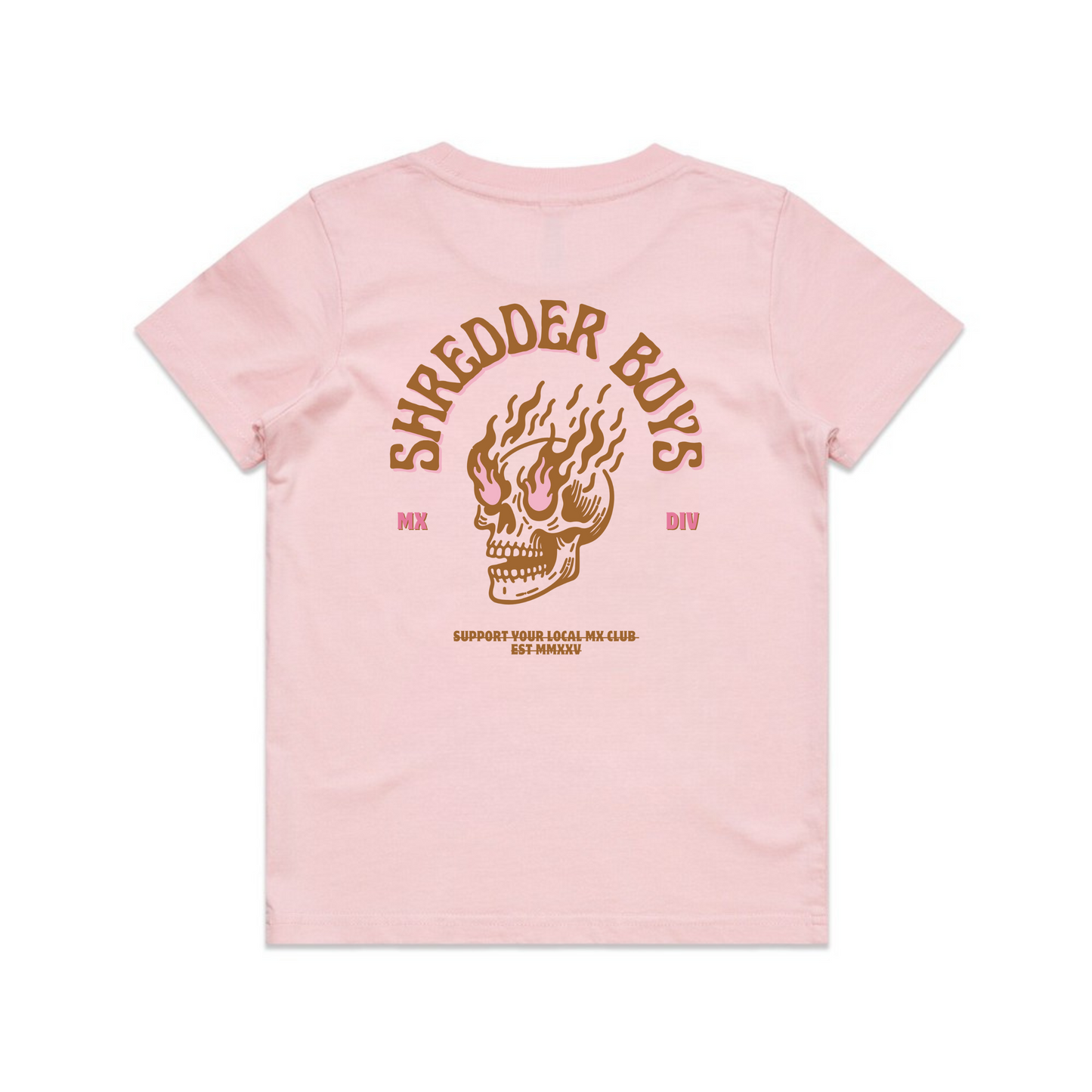 FLAMING SKULL TEE - YOUTH