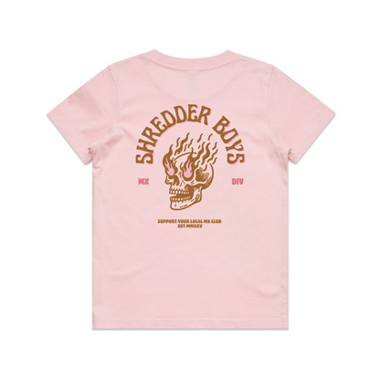 FLAMING SKULL TEE - YOUTH