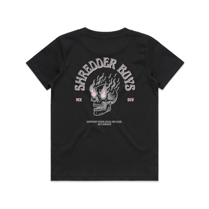 FLAMING SKULL TEE - YOUTH