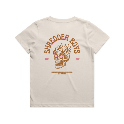 FLAMING SKULL TEE - YOUTH