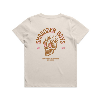 FLAMING SKULL TEE - YOUTH