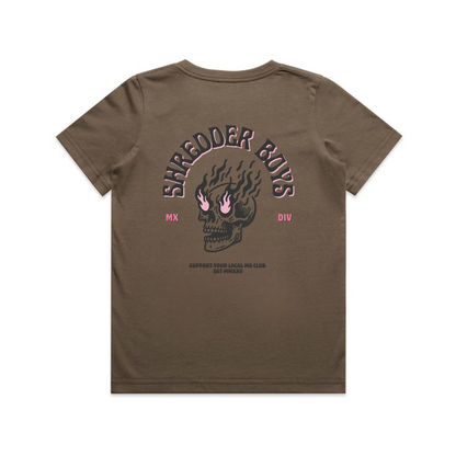 FLAMING SKULL TEE - YOUTH