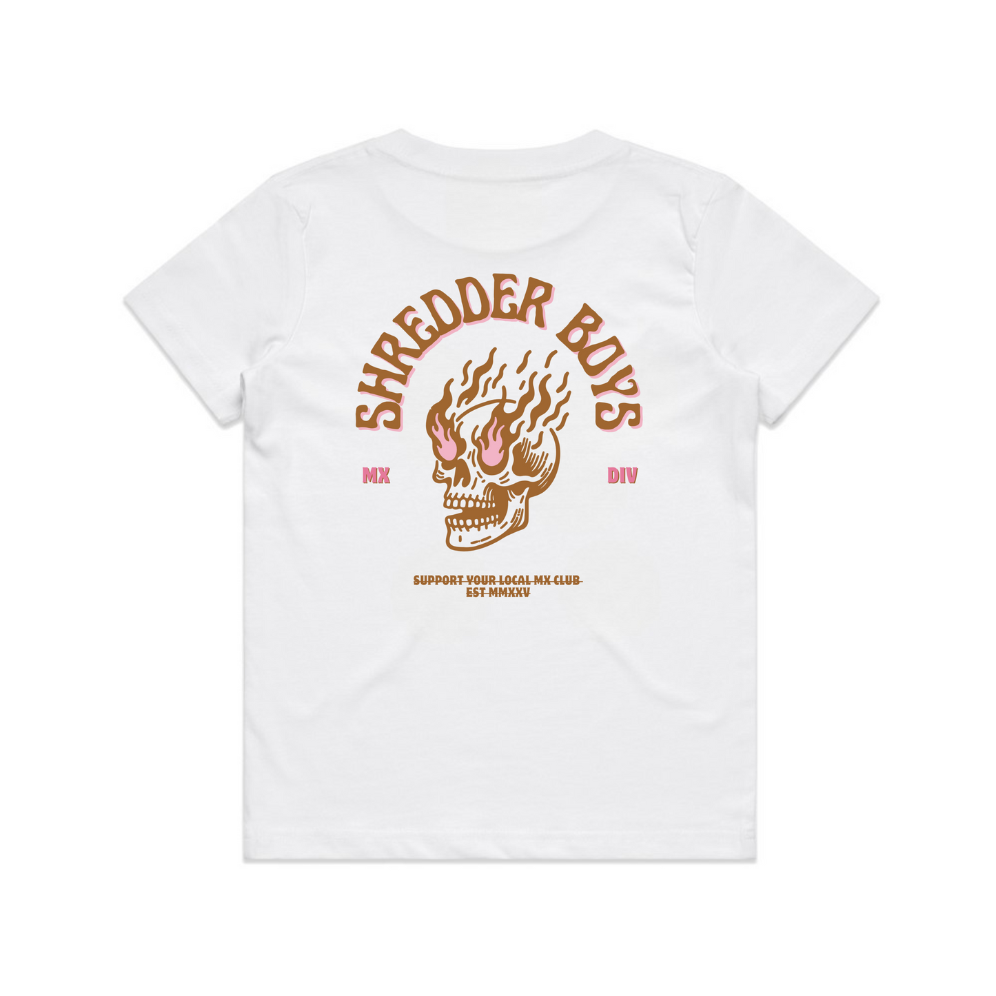FLAMING SKULL TEE - YOUTH