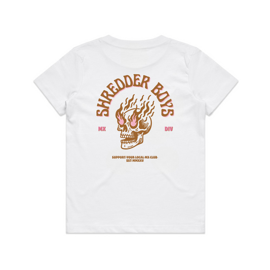FLAMING SKULL TEE - YOUTH